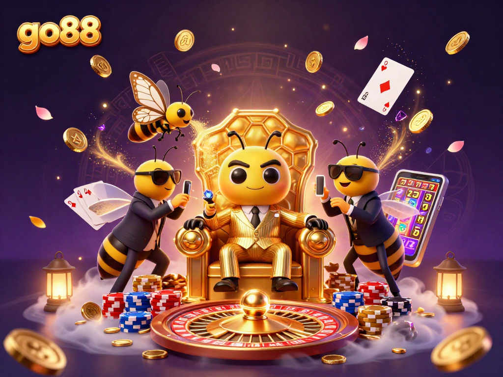 Experience the excitement of go88 with captivating casino elements and a gaming-themed atmosphere.