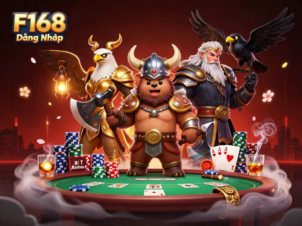 Engage with F168 Đăng Nhập at an exciting poker table featuring dynamic action elements.